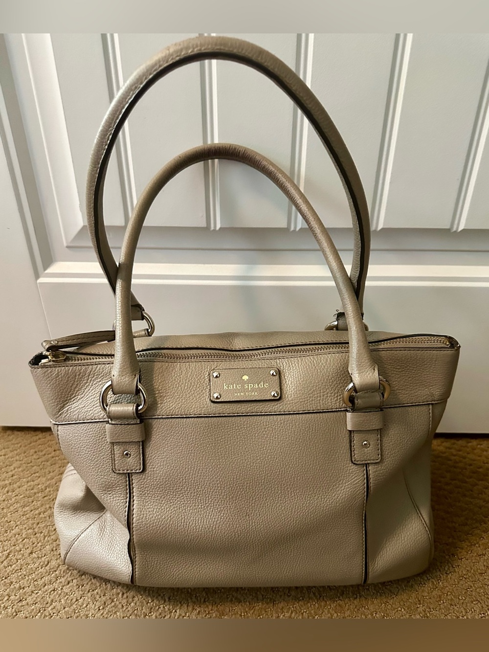 Kate Spade New York Tote Pebble Leather Satchel Handbag Purse β’ Berkshire Road